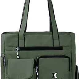 addixon Double Pocket Handbag for Women: Stylish, Ideal Companion for Work, Travel, Polyester Material, Spacious 10-liter Capacity, 6 Pockets. (Black)-picture-19