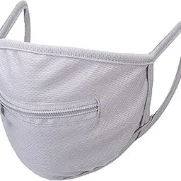 myaddiction 2xAnti Dust Mouth Covers Reusable and Washable Zipper Face Cover Light Gray-picture-42