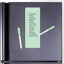 Magnetic Shopping List Grocery Fridge Magnet, 10x24 cm Acrylic Board with Marker (Light Green)-picture-24