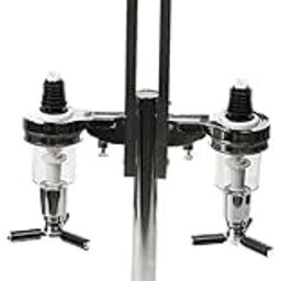 2 Bottle Drink Liquor Dispenser Stand Aluminum Alloy Nozzle Drinkware Set-picture-14