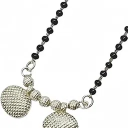 phi by pdv Stylish 925 Sterling Silver Wati Mangalsutra for Women & Wife | Traditional Lightweight Jewelry for Functions and Celebrations | Brand and Purity 925 Stamp-picture-19