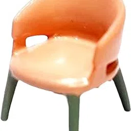 Fashion My Day 1/64 Scale Model Miniature Armchair Resin Model Mini Toys for Project Models Orange-picture-14