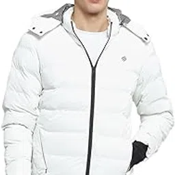 cloak & decker Mens Solid White Hooded Neck Full Sleeve Jacket_-picture-26