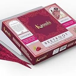 Kassshi Beetroot Mehendi Colour | Skin Friendly | Instant Peel off | Natural | Temporary Tattoo | Pack of 1-picture-28