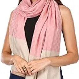 Women's Kaani Design, Soft Bamboo Scarf, Casual Shawls, Stoles, Wraps (soft Bamboo) Black-image-10