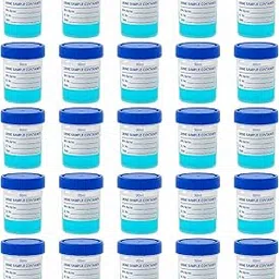 Bello Polypropylene Urine Sample Bottles 50ml With Lid Pack of 25pcs for school collage chemistry lab laboratory-picture-50