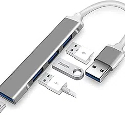 TERXA USB Hub | Portable Data Port | Hub Splitter | Multiple USB Port Expander | with Power Adapter Long Cable | for PC/Tablet/Smartphone (Pack of 1,Multicolor) (4 Port USB)-picture-54