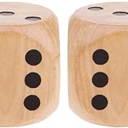 MOREL Pack of 2 Wooden Big DICE 3.5 CM with Black Color DOTS – for Playing Snake and Ladder Ludo, JHENGA, Pub Party, Picnic, Business Game, Board Game Accessories.-picture-13