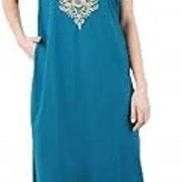 koi sleepwear Lissybissy Nightgown with Light Cream Resham Embroidery and Pockets-picture-47