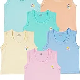cute landings New Born Baby Girls and Boys Finest Hosiery Cotton Sleeveless vests/Baniyan/all Products/essentials-picture-24