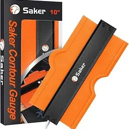 Saker Contour Gauge (10 Inch Lock) Profile Tool-Adjustable Lock-Men Gifts for Men Dad Him Boyfriend Husband-Precisely Copy Irregular Shape Duplicator-Irregular Welding Woodworking Tracing image 1
