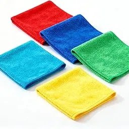 Microfiber Cleaning Cloth Pack of 3 (40x40 cm, 280 GSM) – 100% Microfiber, Multi-Purpose Use for Car, Kitchen, Glass, and Home Cleaning – Green, Yellow & Red-picture-26