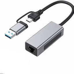 2.5G USB 3.1 Ethernet Adapter, 2-in-1 USB-A/USB-C to 2.5Gbps Ethernet Adapter, USB 3.1 to RJ45 Network Converter for PC Laptop Windows Mac OS Linux-picture-17