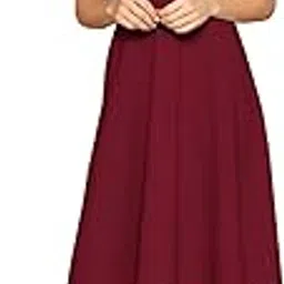 Women's Fit And Flare Midi Dress-image-3