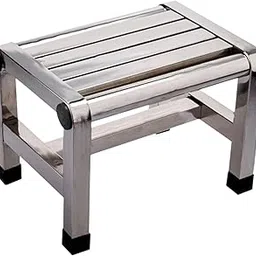 Bnf® Shoe Changing Stool Stainless Steel Step Stool for Apartment Bedroom Bedside 28.6cmx20cmx26cm | Home & Garden | Furniture | Benches & Stools-picture-15