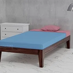 VeLivings Solid Sheesham Wood Platform Single Size Bed for Bedroom | Sheesham Wood Single Size Bed Without Storage for Bedroom Living Room Home (Walnut Finish)-picture-25