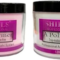 Shills Professional 2Pc 120G Nail Art Acrylic Powder (White & Pink)-picture-17