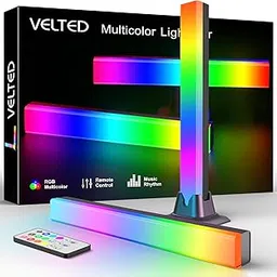 Aluminium, Pc RGB Light Bar, Music Sync RGB IC LED Lights Bars, USB Powered Ambient Lighting, Remote Control Color Changing Gaming TV Backlight, 8 Dynamic Modes for PC Room Monitor Desk-picture-14