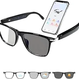 HAIXINDA AI Translator Smart Glasses with Chat GPT, Real-Time Translation Bluetooth Glasses for Men Women with 160+ Languages, Photochromic Lenses, Support Audio/Video Calls for Travel Meeting Trade-image-99