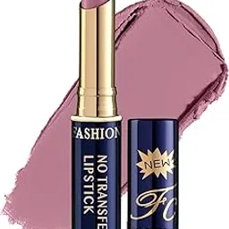 Fashion Colour Lip Super Stay | Non Transferable Lipstick Waterproof | Lipsticks For Women Waterproof | 12-Hour Stay | Matte Finish | Long-Lasting | Highly Pigmented | Bold Colours (Grey Lilac, 2.6 g)-picture-10
