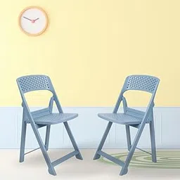 ITALICA Phoenix Folding Chair/Space Saving Chairs/Folding Chair for Balcony, Garden, Patio/Indoor & Outdoor/Sturdy & Durable Chair for Comfortable Seating (Army Grey, Set of 2 Chairs, VF)-picture-11