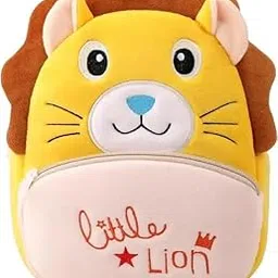 bestlook Plush Lion Backpack, Kids Animal School Bag, Yellow and Brown, Cute Design-picture-42