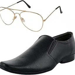 vitoria Stylish Men's Synthetic Leather Formal Shoes with Free Unisex White Gold Avtr Sunglasses/Office Shoes/Suit Shoes/Dress Shoes/Party Shoes-picture-17