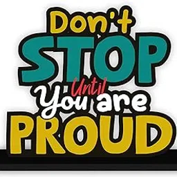 Decor Smart Don't Stop Until You're Proud Wooden Quote Sign | Empowering Motivational Table Decor | Decorative Desk Accent for Office Desk | Study Shelf | Idols and Figurine Style Showpiece (TSP_1146)-picture-17
