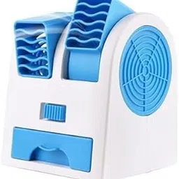 Mini Cooler AC USB and Battery Operated for Temple, Home & Kitchen | Mini Water Air Cooler, Portable Humidifier Air Cooler Mist Fan, Desk Fan, Silent Fan (BLUE)-image-84