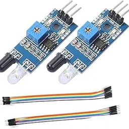 AVS COMPONENTS 2 Pcs of IR Proximity Sensor with (10 + 10 Jumper wire M to M And M to F) Connector Wire-picture-46