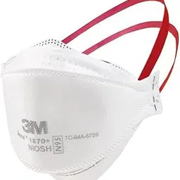 1870+ Aura Disposable Respirator N95, Non Woven Fabric, Flat Fold Mask, Elastic Headband, FDA Approved Surgical mask, Anti Air Pollution Respirator– Pack of 1-image-26