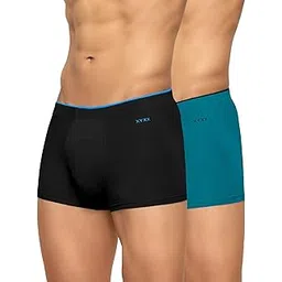 xyxx Men's Micro Modal Trunks - Uno Underwear for Men Pack of 3 (MZ; Coral Grey+Black+Heather Grey)-picture-24