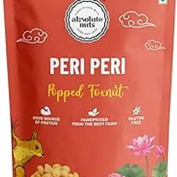 Absolute Nuts - Roasted & Flavoured Makhana | Peri Peri Makhana | 60g | Foxnuts | Vegan | Healthy Snack | Puffed Snack | Roasted in Olive Oil | Cholesterol Free | Rich in Protein & Fiber-picture-30