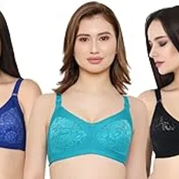 ksb enterprises Women Net Non-Padded Wire Free Regular Bra-picture-59