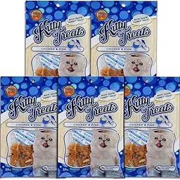 Cataholic Kitty Treats for Cats & Kittens – Multi Flavor Combo Pack (Dry Spiral Soft Chicken & Fish), High Protein, Healthy & Tasty Cat Snacks – 25g Each (Pack of 5)-picture-45