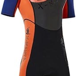 Calandis Men 1.5mm Diving Wetsuit One-Piece Short Sleeve Wet Suit Jumpsuit Shorts XXL-picture-36