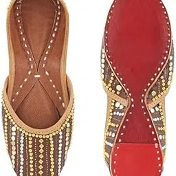 Brown Tarang Punjabi Jutti for Women | Mojari for Ladies | Bridal Juti-image-19