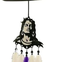 Kriotux Acrylic Fancy Lord Shiva Car Hanging Car Rear View Mirror Decor Ornament Accessories Good Luck Dream Catcher Positive Vibes Balcony,Gift, Car, Wind Chimes, Room, Multicolour-picture-46