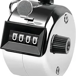 Nityasiddh Tally Counter, 4-Digit Clicker Counter, Metal Hand Tally Counters Clicker Pitch Counter for Counting, Knitting, Coaching, Golf, Lap, Fishing-picture-27
