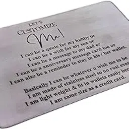 streetsoul Wallet Insert Personalized Laser Engraved Wallet Insert Stainless Steel Wallet Insert Credit Card Size Gift for Women & Men-picture-55