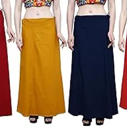 apsra ls Women's Cotton Petticoat,inerskirt, Saree Innerwear,Traditional innerskirt 502(Pack of 4) Multicolour-picture-50