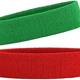 R-LON Workout Headband for Women & Men - Moisture Wicking & Non-Slip Exercise Hairband or Sports Sweatband -Ideal for All Sports Like Tennis, TT, Badminton, Running and Yoga (2 PC) A24-image-34