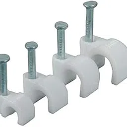 200 Pcs Wire Fastener Circle Cable Clips with Metal Nail (8mm)-picture-31