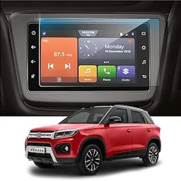 PROTECTERR Car Screen Protector for Maruti Vitara Brezza |2020 - Running| - 7" Inch, Anti-Scratch, Easy Installation, Clear Touchscreen Guard, Infotainment System Protection (Not Tempered Glass)-picture-25