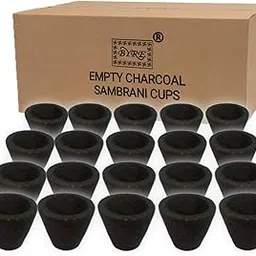 Black Charcoal Sambrani Dhuni Cups (Empty Cups) (90)-picture-41