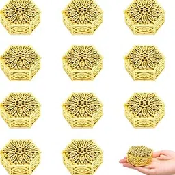 VRB DecTM 6pcs chocolate box Plastic Wedding organisers storage box Candy Jars Candy Storage Boxes Gift Boxes for Wedding Baby Shower Birthday Party Dry Fruits (Pack of 6 Pcs, Hexagonal Diamond)-picture-55