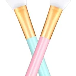 Allin Exporters Soft Silicone Facial Applicator Mask Hairless Brush with Ultrasoft Bristles - 2 Pieces (Multicolor)-picture-20