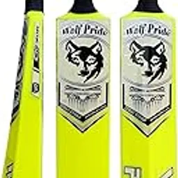 Wild Heavy Duty Plastic Cricket Bat, for Kids 7 to 12 Year Age Groups – Kids/Boys/Girls (Size 5 Lemon Plastic (30” X 4” inches),700 Grams, (White Sticker)-picture-21
