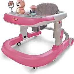 LuvLap Regal Baby Walker 9+ Months | 3 Level Height Adjustment Walker/Advanced Premium Baby Activity Walker, Pink-picture-57