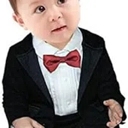 rr design Essential Satin Neck Bow tie for Infants(Newborn - 24 Months)-Maroon-picture-12